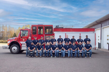 Moose Lake Fire District Unit 445 ladder truck
